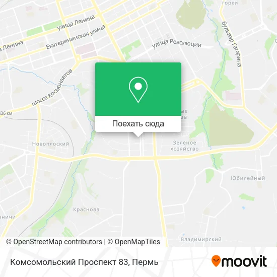 Карта Комсомольский Проспект 83