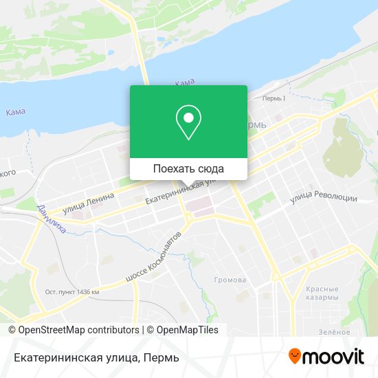 Карта Екатерининская улица