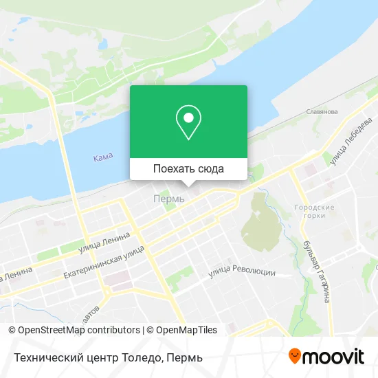 Карта Технический центр Толедо