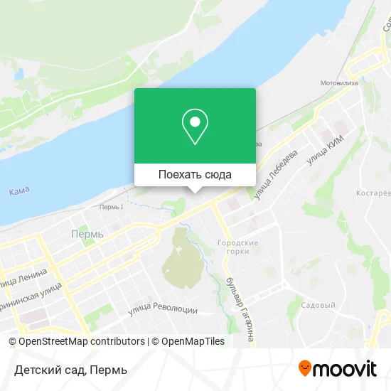 Карта Детский сад