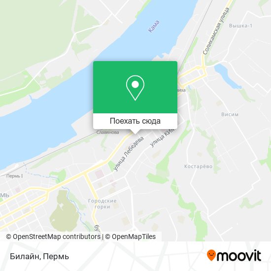 Карта Билайн
