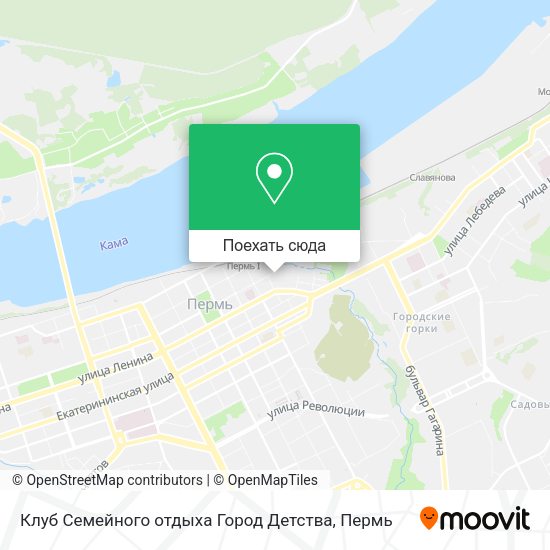 Карта Клуб Семейного отдыха Город Детства