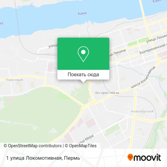Карта 1 улица Локомотивная