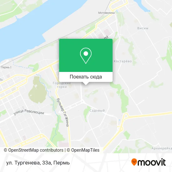 Карта ул. Тургенева, 33а