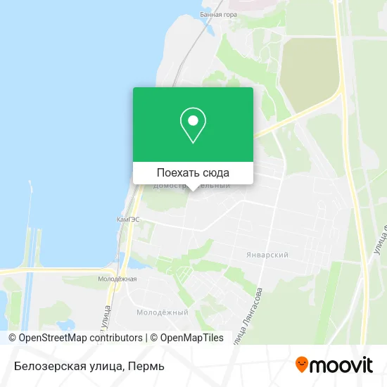 Карта Белозерская улица