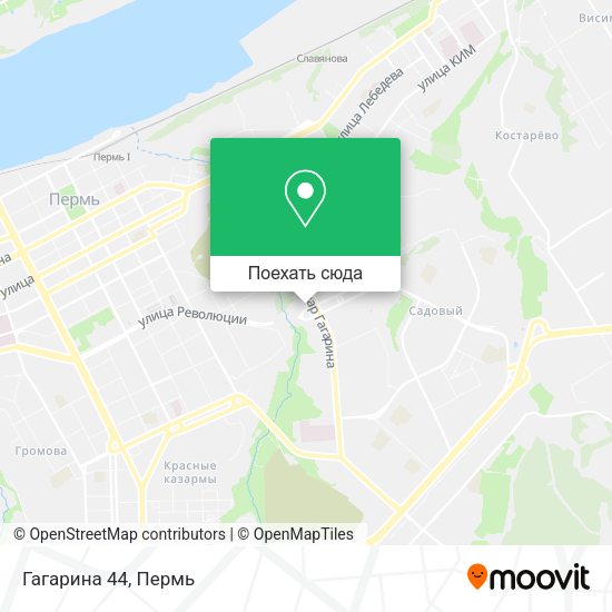 Карта Гагарина 44