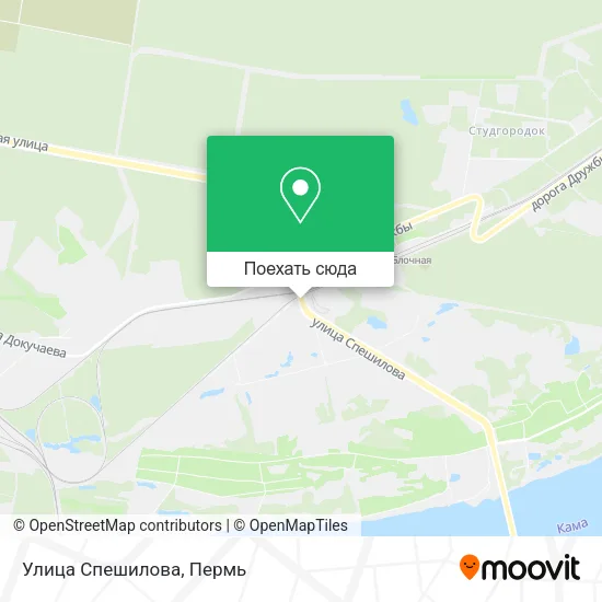 Карта Улица Спешилова