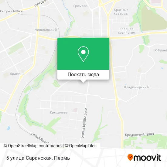 Карта 5 улица Саранская