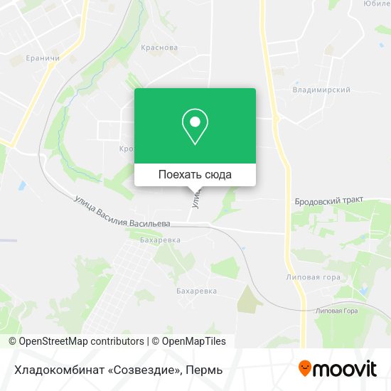 Карта Хладокомбинат «Созвездие»