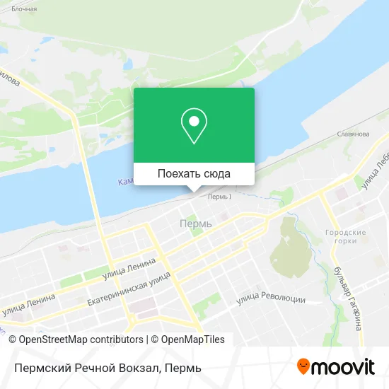 Карта Пермский Речной Вокзал