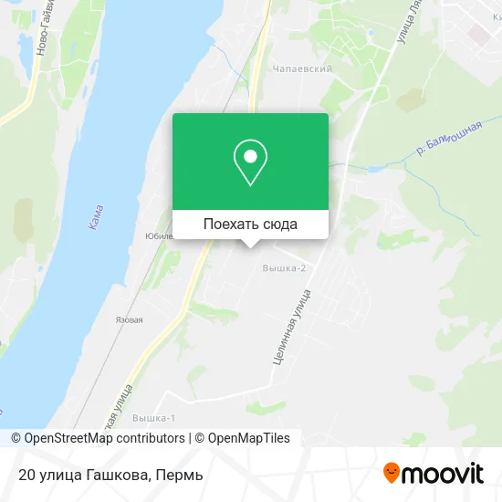 Карта 20 улица Гашкова