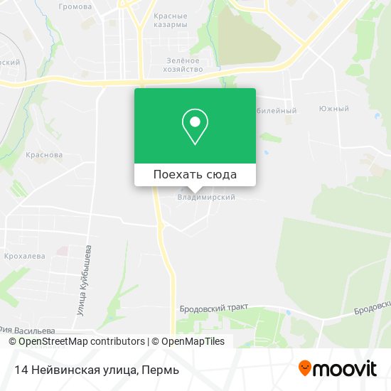Карта 14 Нейвинская улица