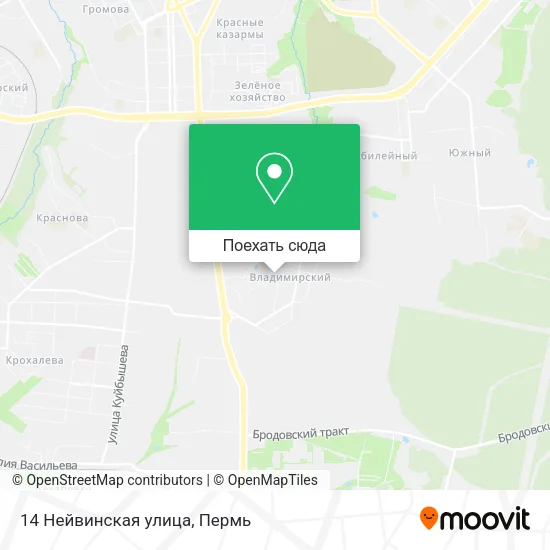 Карта 14 Нейвинская улица