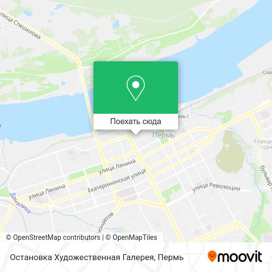 Карта Остановка Художественная Галерея