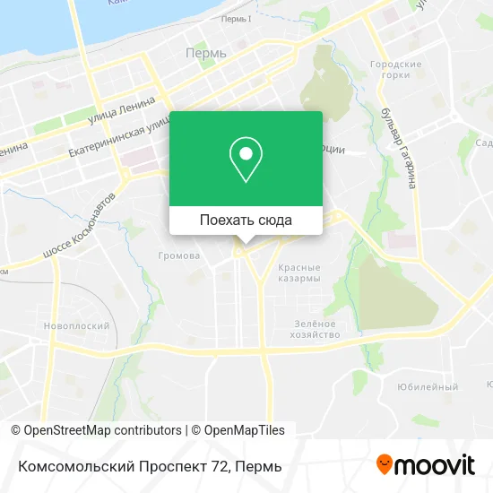 Карта Комсомольский Проспект 72