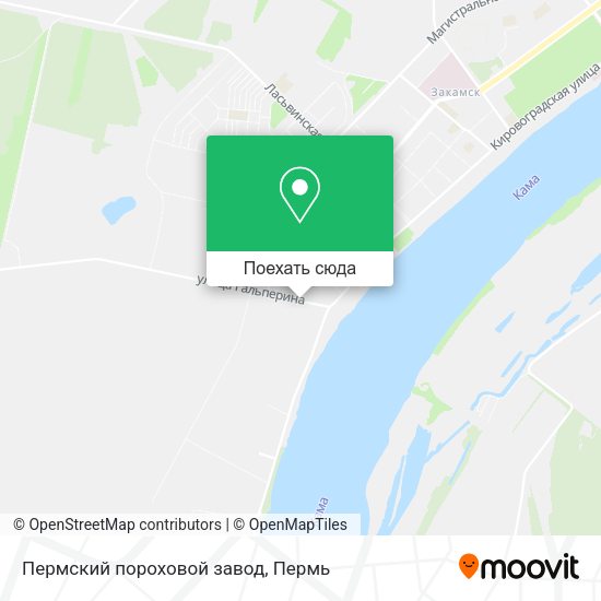 Карта Пермский пороховой завод