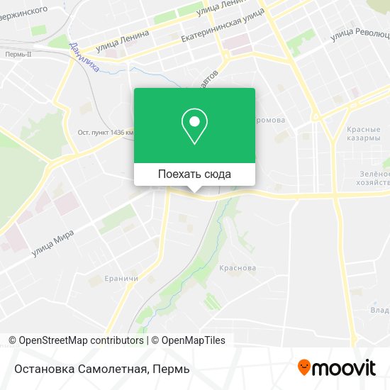 Карта Остановка Самолетная