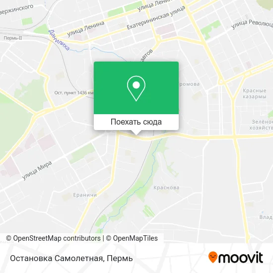 Карта Остановка Самолетная