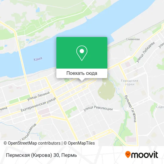 Карта Пермская (Кирова) 30