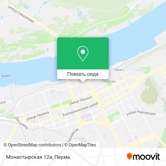 Карта Монастырская 12а