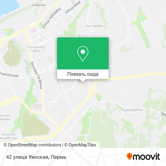 Карта 42 улица Уинская