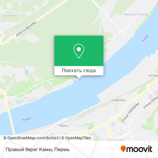 Карта Правый берег Камы