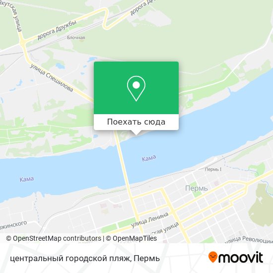 Карта центральный городской пляж