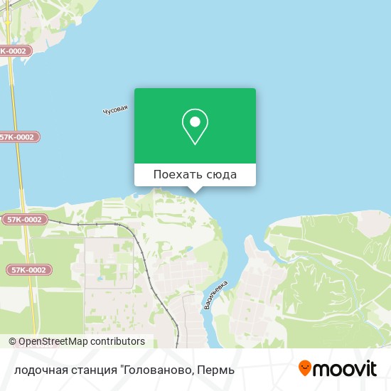 Карта лодочная станция "Голованово