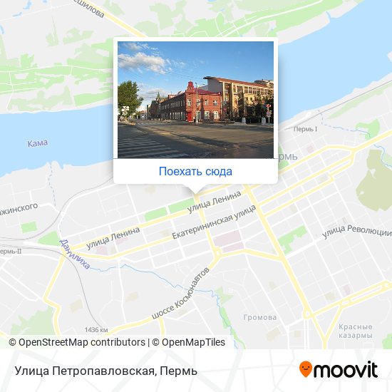 Карта Улица Петропавловская