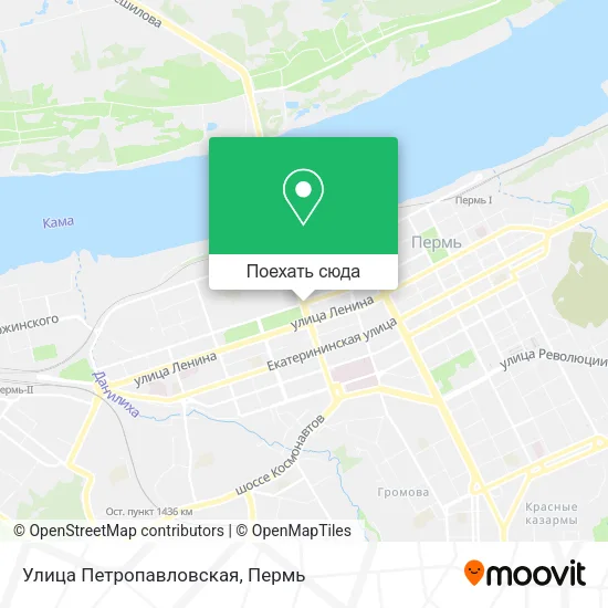 Карта Улица Петропавловская