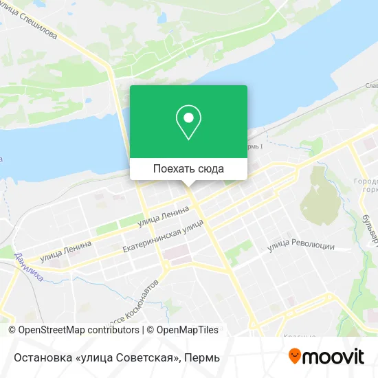 Карта Остановка «улица Советская»