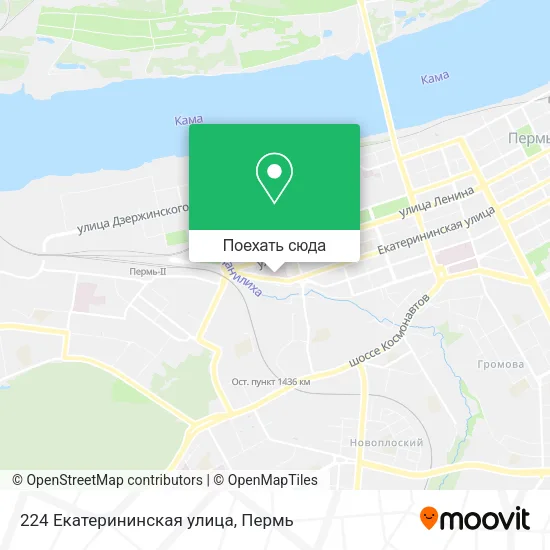 Карта 224 Екатерининская улица