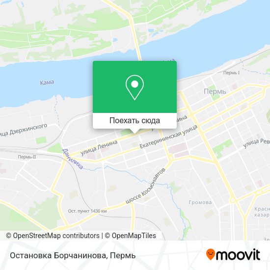 Карта Остановка Борчанинова
