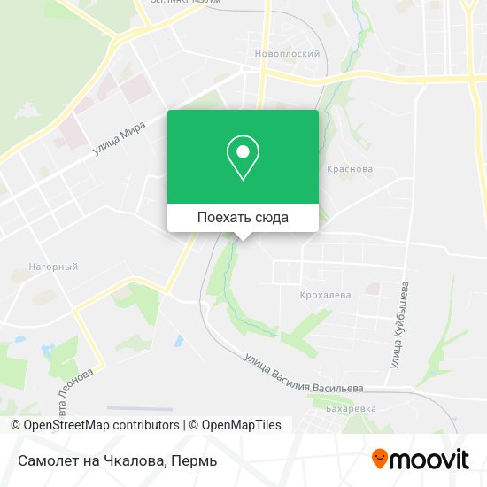 Карта Самолет на Чкалова