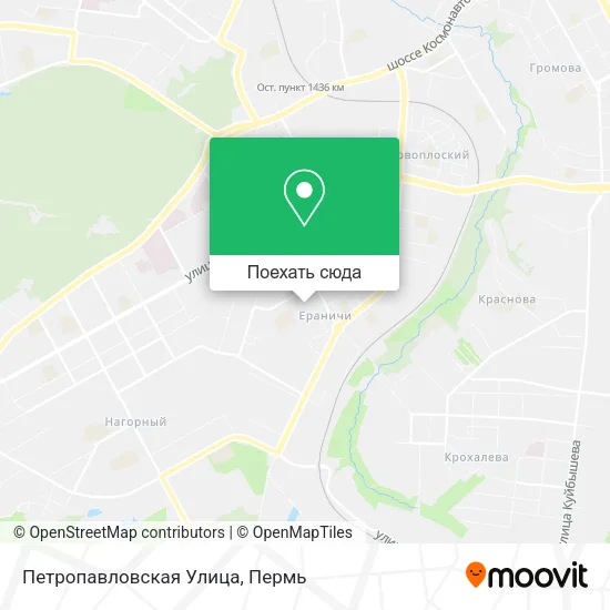 Карта Петропавловская Улица