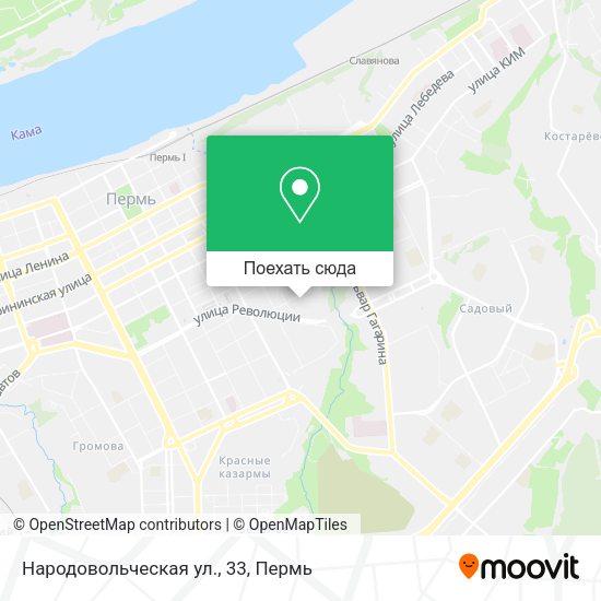 Карта Народовольческая ул., 33