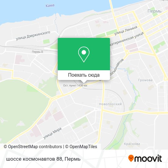Карта шоссе космонавтов 88