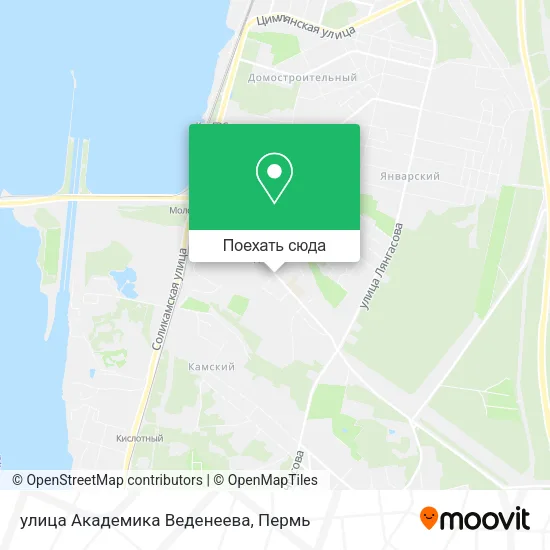 Карта улица Академика Веденеева