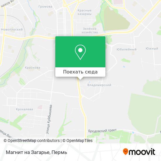 Карта Магнит на Загарье