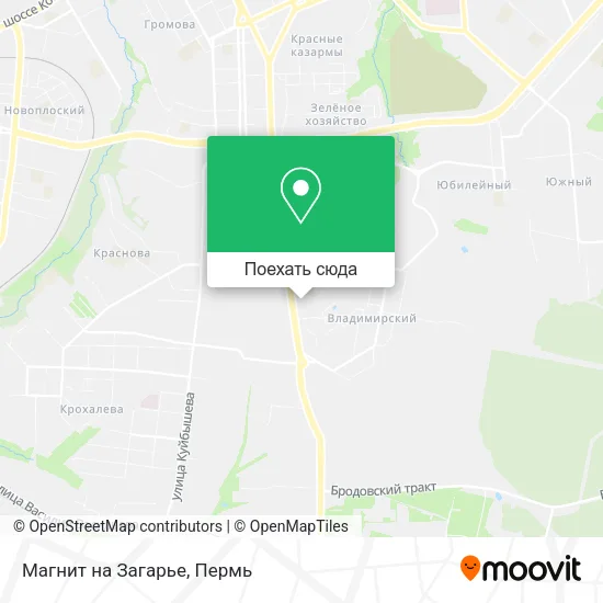 Карта Магнит на Загарье