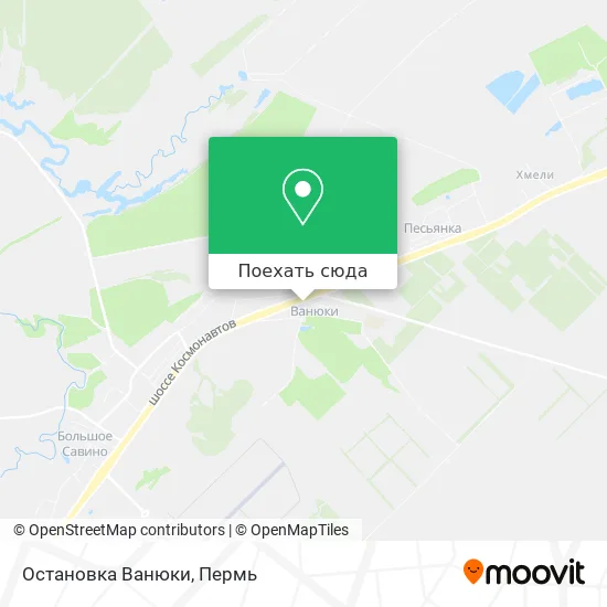 Карта Остановка Ванюки