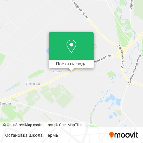 Карта Остановка Школа