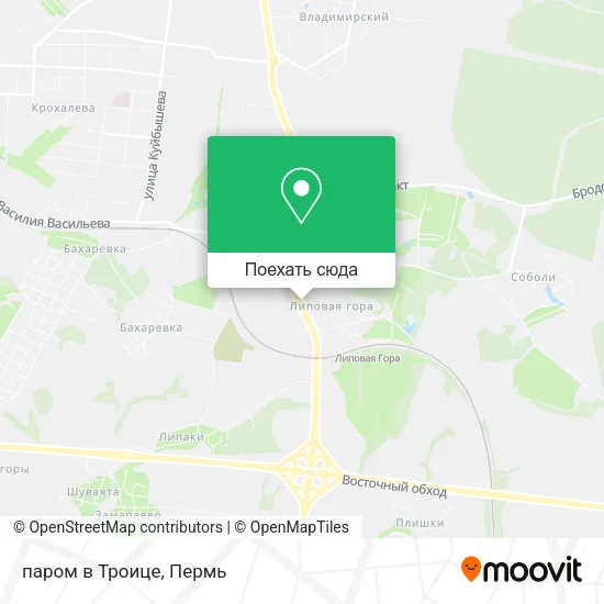 Карта паром в Троице