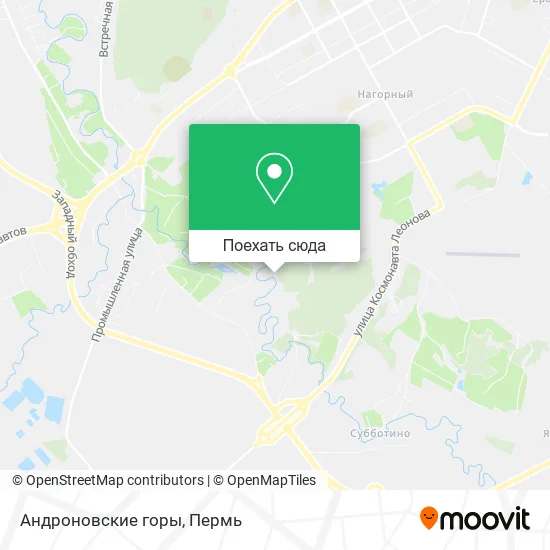 Карта Андроновские горы