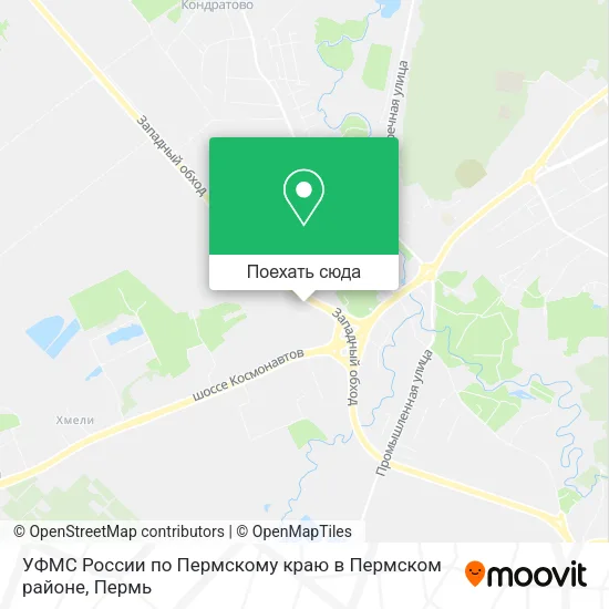 Карта УФМС России по Пермскому краю в Пермском районе