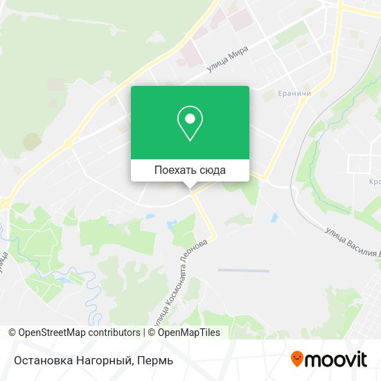 Карта Остановка Нагорный