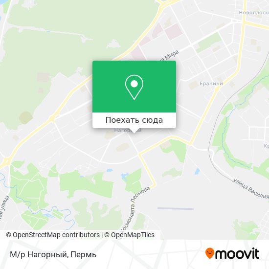 Карта М/р Нагорный