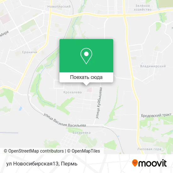Карта ул Новосибирская13