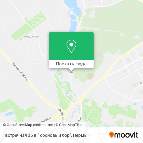 Карта встречная 35 в " сосновый бор"
