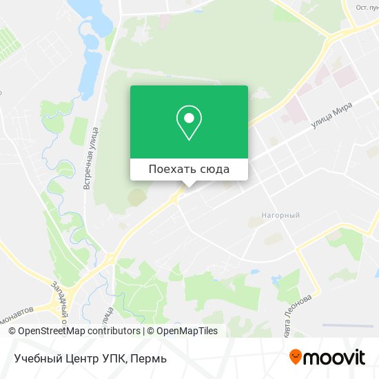 Карта Учебный Центр УПК